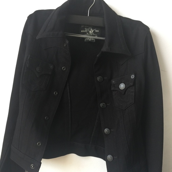 Women's Stretch Ponte Jimmy Jacket byTrue Religion - Picture 5 of 5